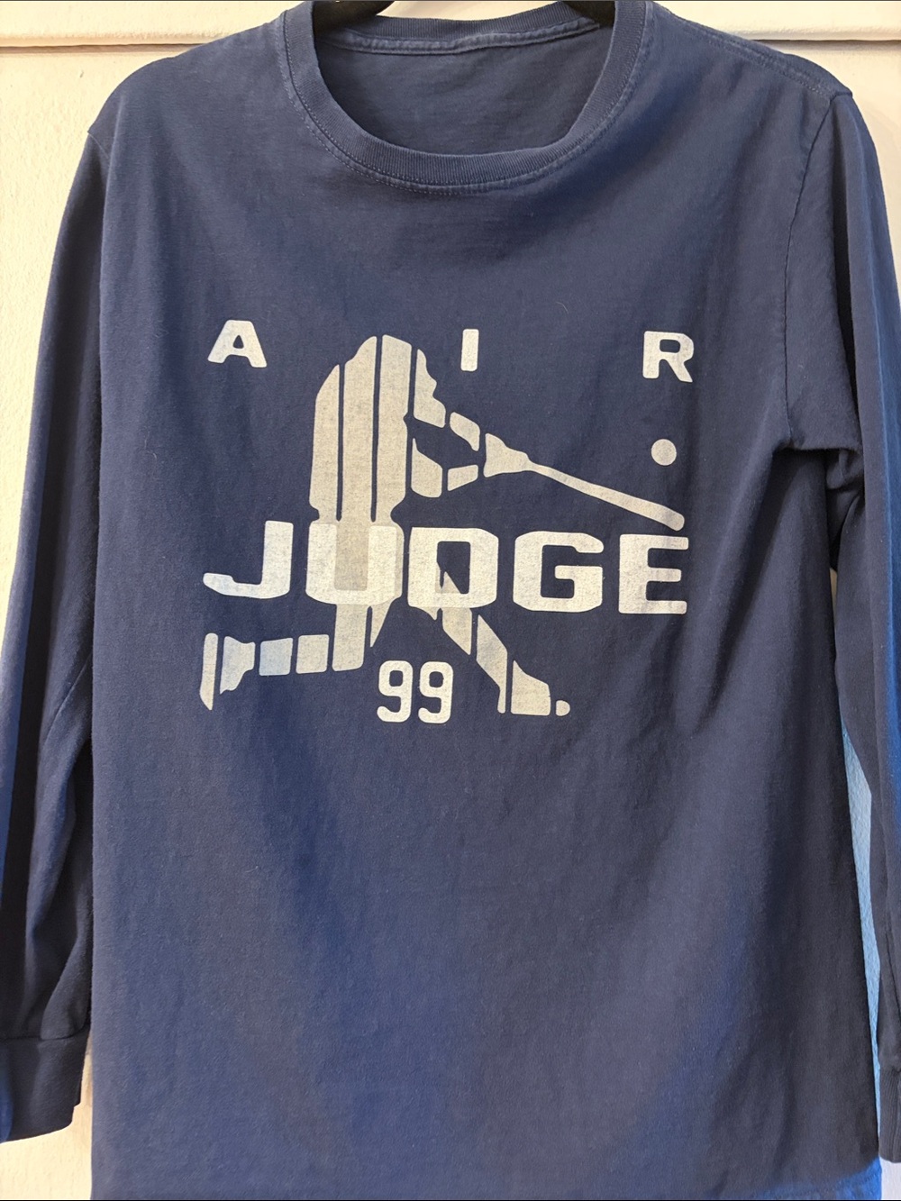 Nike MLB Navy Long-Sleeve 'Air Judge 99' Graphic Tee